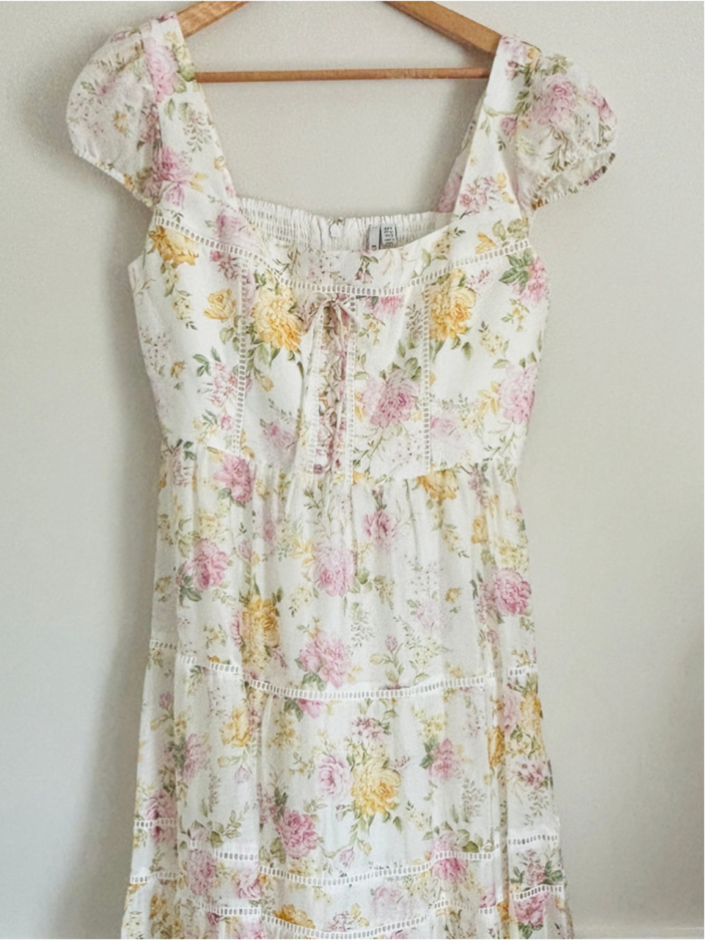 Ever New Romana CottageCore Tiered Floral Puff Sleeve Maxi Dress Size 12 Boho - Picture 10 of 16